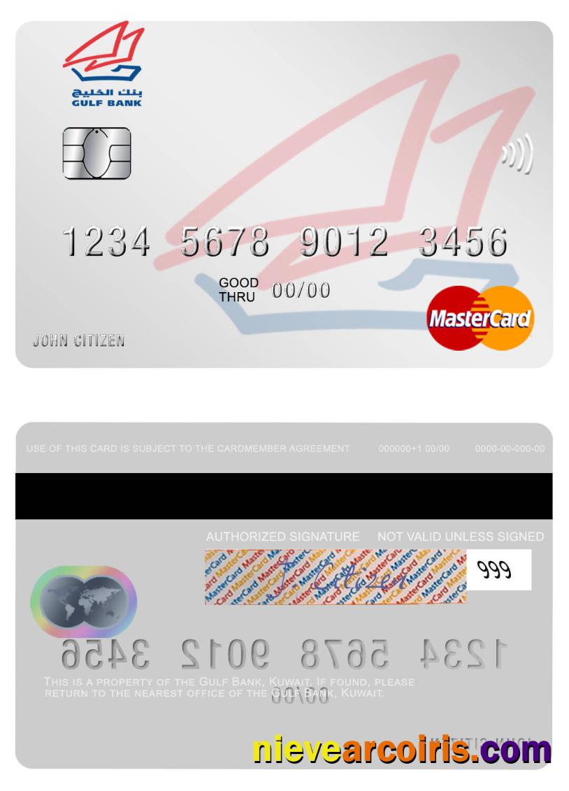 Kuwait Gulf Bank mastercard